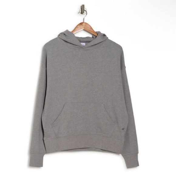 WeWoreWhat NWT Oversized boxy slouchy drop shoulder Hoodie in Heather Gray Large - Picture 6 of 7
